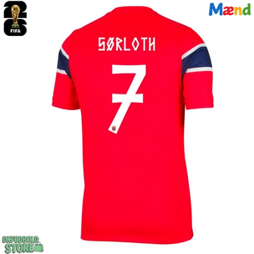 Norge Alexander Sorloth #7 Replika Hjemmebanetrøje VM 2026 Kortærmet